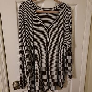 Striped Knit Blouse